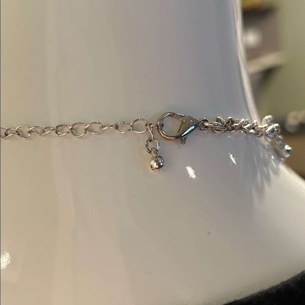 Gothic Skeleton Hands Necklace β Statement Choker β Silver Tone π€ - Picture 6 of 9
